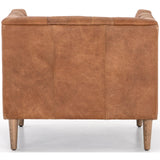 Williams Leather Chair, Natural Washed Camel - Modern Furniture - Accent Chairs - High Fashion Home