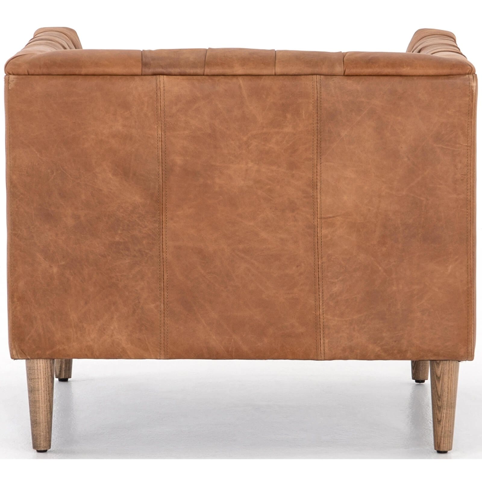 Camel leather hotsell oversized chair