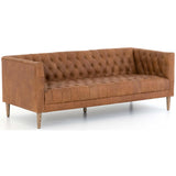 Williams Leather Sofa, Natural Washed Camel - Modern Furniture - Sofas - High Fashion Home