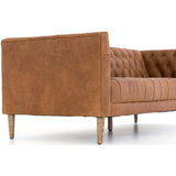 Williams Leather Sofa, Natural Washed Camel - Modern Furniture - Sofas - High Fashion Home