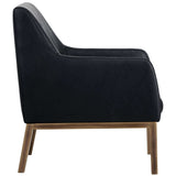Wolfe Lounge Chair, Vintage Black - Modern Furniture - Accent Chairs - High Fashion Home