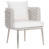 Santa Cruz Arm Chair, Nordic Grey-Furniture - Chairs-High Fashion Home