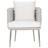 Santa Cruz Arm Chair, Nordic Grey-Furniture - Chairs-High Fashion Home