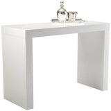 Faro C-Shape Bar Table, White - Modern Furniture - Dining Table - High Fashion Home