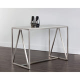 Abel Counter Table, White - Modern Furniture - Dining Table - High Fashion Home