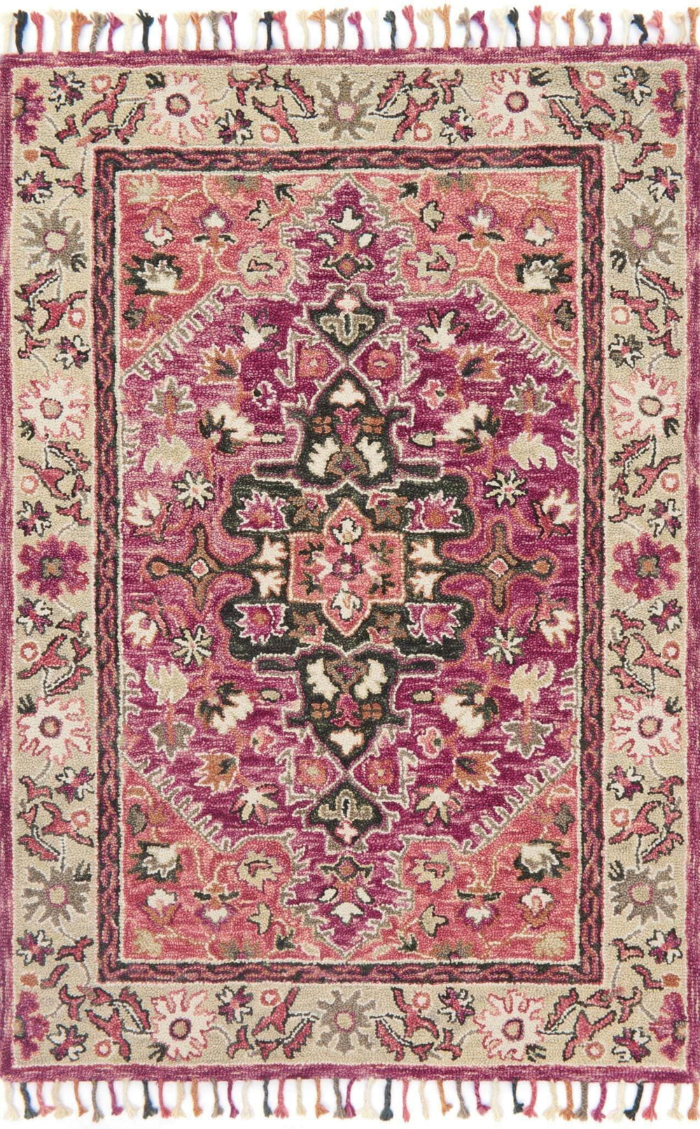 Loloi Rug Zharah ZR-05 Rasberry/Taupe - Rugs1 - High Fashion Home